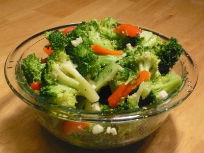 Broccoli Red Pepper with Garlic